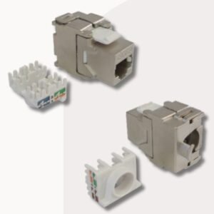 Keystone Jack Cat.6A Fêmea Blindado 180° Toolless – Networx