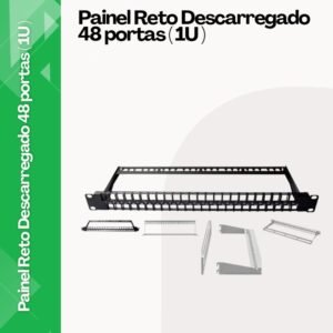painel reto descarregado 48 portas - networx